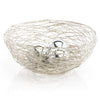 12"x 12"x 5.5" Silver Guita Wire Bowl