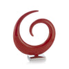 4.5"x 14.5"x 17" Buffed Espiral LG Red Spiral Sculpture