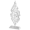 3.5"x 9"x 22" Rough Silver Magnolia Leaf Sculpture