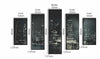 5 Piece Wooden Wall Decor with View of Skyscrapers, Black and White