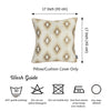 17"x 17" Jacquard Brown Slices Decorative Throw Pillow Cover Set Of 2 Pcs Square