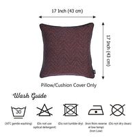 Fuchsia and Black Zigzag Decorative Throw Pillow Cover