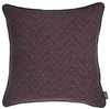 Fuchsia and Black Zigzag Decorative Throw Pillow Cover