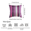 Set of 2 Purple Varigated Stripe Decorative Pillow Covers