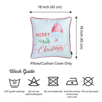 18"x18" Merry Christmas Printed Decorative Throw Pillow Cover