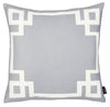 Light Grey and White Geometric Decorative Throw Pillow Cover