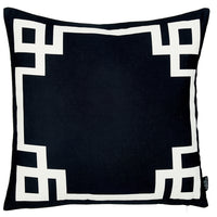 Black and White Geometric Decorative Throw Pillow Cover