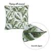 17"x 17" Jacquard Tropical Spring Leaf Decorative Throw Pillow Cover