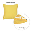 Yellow and White Geometric Decorative Throw Pillow Cover