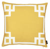 Yellow and White Geometric Decorative Throw Pillow Cover