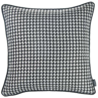 17"x 17" Grey Jacquard Decorative Throw Pillow Cover