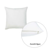 Set of 2 Bright White Brushed Twill Decorative Throw Pillow Covers
