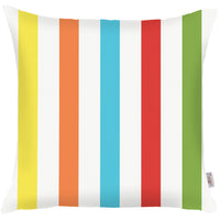 Regatta Stripes Decorative Throw Pillow Cover
