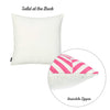 Hot Pink Geo Squares Decorative Throw Pillow Cover