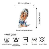 Yorkshire Terrier Dog Shape Filled Pillow Animal Shaped Pillow