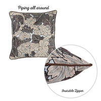 Brown Maple Leaf Decorative Throw Pillow Cover