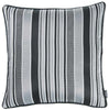 Gray and Black Variegated Stripe Decorative Throw Pillow Cover