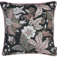 17"x 17" Jacquard Forest Night Decorative Throw Pillow Cover