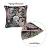 17"x 17" Jacquard Forest Night Decorative Throw Pillow Cover