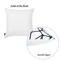 Black and White Abstract Geo Decorative Throw Pillow Cover