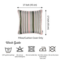 17"x 17" Jacquard Stripe Mood Decorative Throw Pillow Cover
