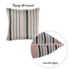 17"x 17" Jacquard Stripe Mood Decorative Throw Pillow Cover