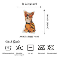 Costume Dog Printed Decorative Throw Pillow
