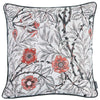 17"x 17" Jacquard Artistic Flower Decorative Throw Pillow Cover