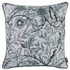 17"x 17" Grey Jacquard Artistic Leaf Decorative Throw Pillow Cover