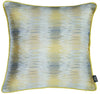 Yellow and Gray Blurred Lines Decorative Throw Pillow Cover