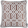 Dusty Red Jacquard Geo Decorative Throw Pillow Cover