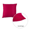 Set of 2 Pink Brushed Twill Decorative Throw Pillow Covers