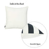 Black and White Cabana Stripe Geometric Decorative Throw Pillow Cover