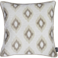 Neutral Browns Ikat Decorative Throw Pillow Cover