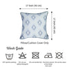 17"x 17" Grey Jacquard Chic Decorative Throw Pillow Cover