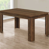 35.5"x 59"x 30.5" Dining Table Brown Reclaimed Wood Look