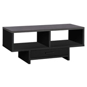 17.75"x 42.25"x 18" Coffee Table Black Or Grey Top With Storage