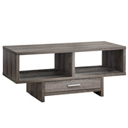 17.75"x 42.25"x 18" Coffee Table Dark Taupe With Storage