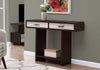 12.25"x 47.25"x 32" Accent Table Cappuccino Or Taupe Reclaimed Wood