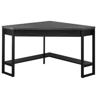 42"x 42"x 30" Computer Desk Black Or Grey Top Corner