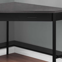 42"x 42"x 30" Computer Desk Black Or Grey Top Corner