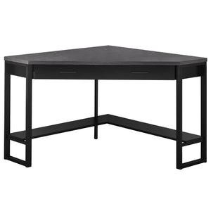 42"x 42"x 30" Computer Desk Black Or Grey Top Corner