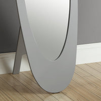 18.5"x 18.75"x 59" Mirror Grey Contemporary Oval Frame