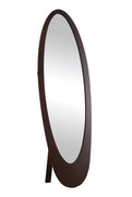 18.5"x 18.75"x 59" Mirror Cappuccino Contemporary Oval Frame