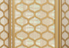 1"x 52"x 70.25" Folding Screen 3 Panel Gold Frame Lantern Design