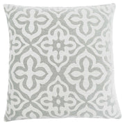 18"x 18" Pillow Light Grey Motif Design 1pc