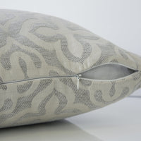 18"x 18" Pillow Light Grey Motif Design 2pcs