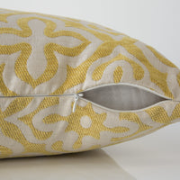 18"x 18" Pillow Yellow Motif Design 1pc