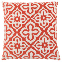 18"x 18" Pillow Orange Motif Design 1pc