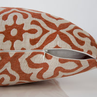 18"x 18" Pillow Orange Motif Design 2pcs
